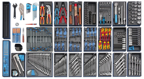 1504 EU Établi à roulettes avec assortiment