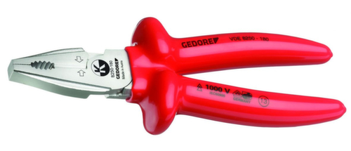 VDE 8250-160 Pince combinée VDE Kraft avec isolation par immersion 160 mm