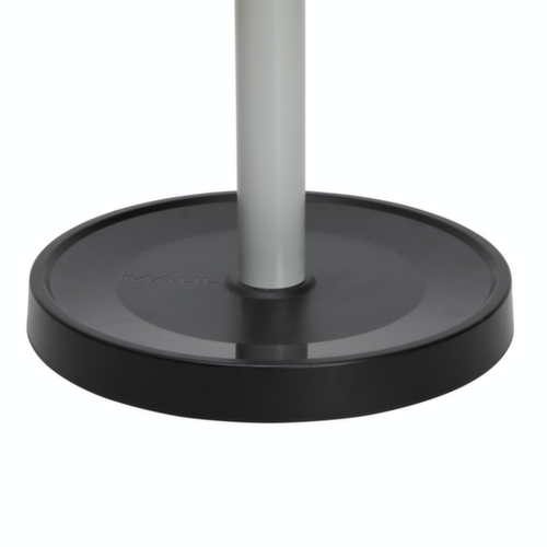 MAUL Porte-manteau MAULcaligo, avec 16/8/8 crochets, RAL 9004 noir de sécurité / similaire à RAL 9006 aluminium blanc