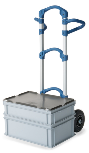 fetra Diable pour caisses en aluminium ultra léger Wuppi, force 200 kg, air bandage