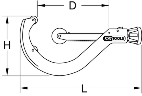 KS Tools Automatic pipe cutter for plastic pipes