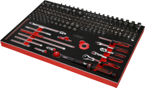 KS Tools 1/4" socket set in foam insert