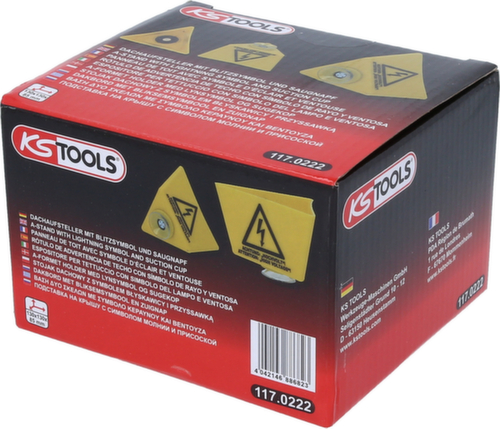 KS Tools Roof display with lightning symbol and suction cup