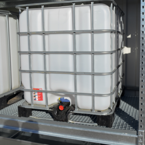 Lacont Fond de grille pour le rayon des produits dangereux, largeur x profondeur 2680 x 1100 mm