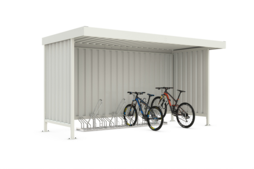 WSM Abri à cycles Leipzig Basic avec supports cycles, largeur x profondeur 4300 x 2200 mm