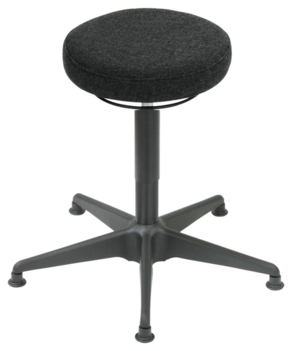 Tabouret pivotant ESD antistatique, assise anthracite, patins  L