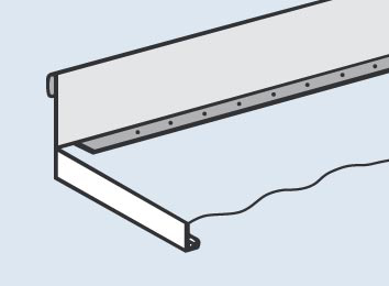 hofe Rebord pour produits vrac pour rayonnage sans boulons  L