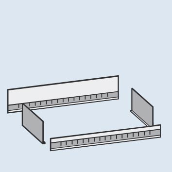 hofe Casier vrac pour rayonnage sans boulons  L