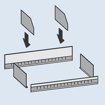 hofe Compartimentage pour rayonnage à boulonner  L