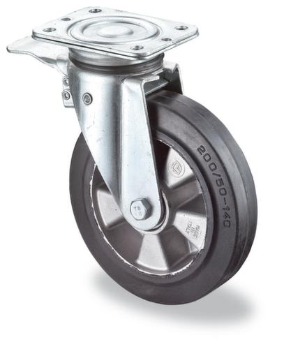 BS-ROLLEN Roue en caoutchouc plein élastique pour fortes charges force max. 550 kg  L