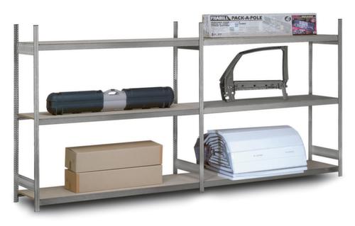 hofe Rayonnage grande largeur avec tablettes en bois