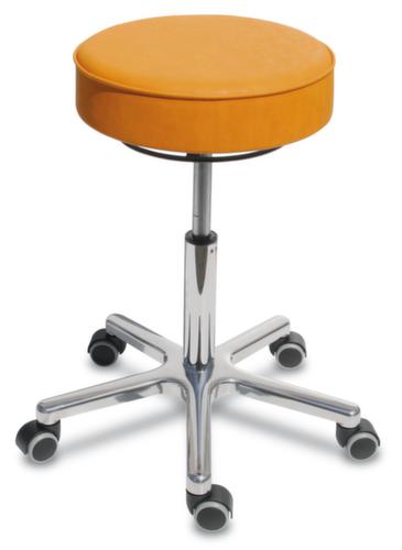 Tabouret pivotant hauteur réglable avec assise en similicuir  L