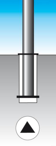 Poteau à tête pointue  L