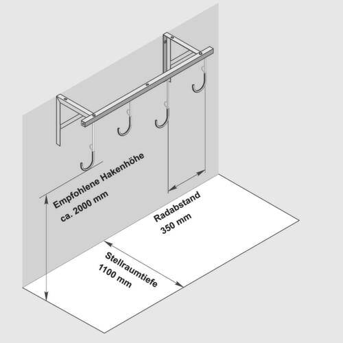 Porte-cycles suspendu  L