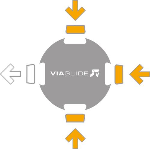 Système de guidage des personnes avec 1 sangle et montants  L