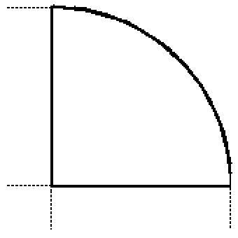 Angle de liaison rond Terra Nova 90°, largeur x profondeur 800 x 800 mm, plaque érable  L