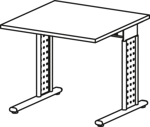 Gera Bureau à hauteur réglable Milano avec piètement en C  L