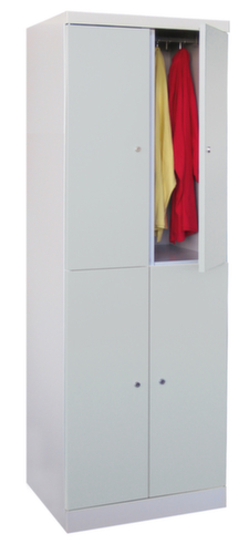 PAVOY Armoire à compartiments à deux niveaux Basis Plus avec 2x2 compartiments, largeur de compartiment 300 mm  L