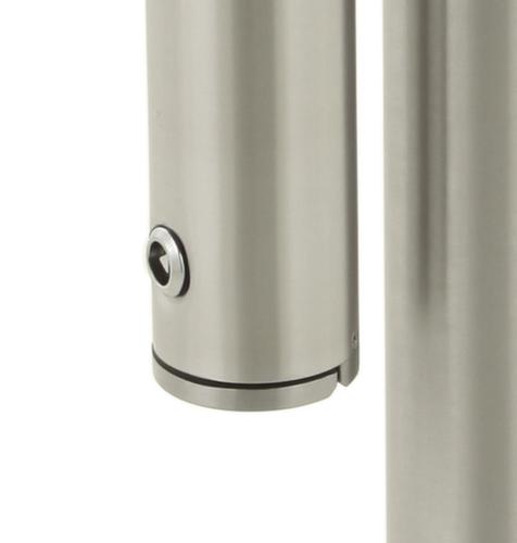 Colonne de cendrier double en aluminium avec toit  L