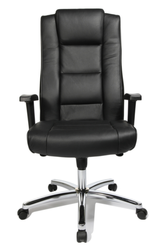 Topstar Fauteuil pivotant Chairman 10, revêtement cuir, noir  L