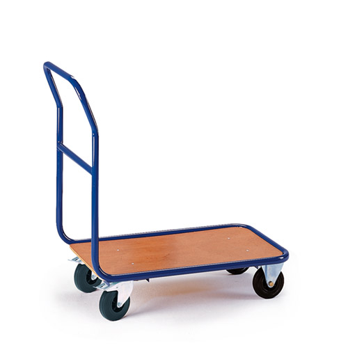 Rollcart Chariot avec barre de poussée avec bandage caoutchouc plein increvable  L