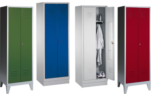 C+P Armoire vestiaire Classic avec 2 compartiments verrouillables ensemble  L