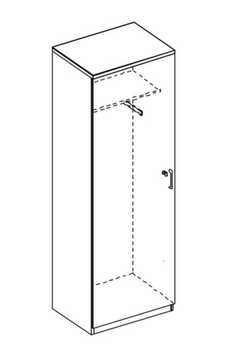 Nowy Styl Armoire à portes battantes de bureau E10 avec vestiaires  L