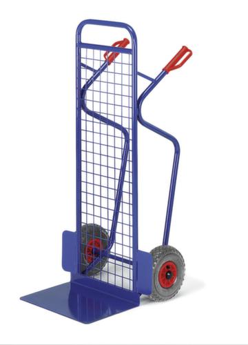 Rollcart Diable pour caisses avec paroi arrière grillagée  L