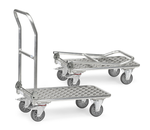 fetra Chariot avec barre de poussée aluminium pliable force 200 kg  L