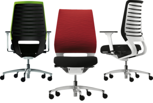 Dauphin Chaise de bureau pivotant X-Code avec dossier en plastique  L