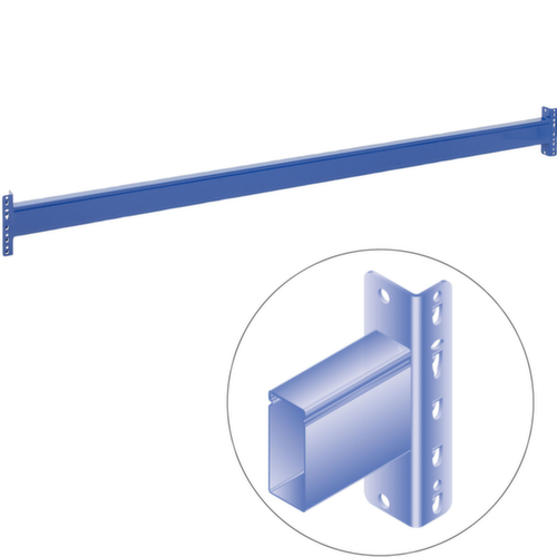 traverse longitudinale pour rayonnage à palettes, largeur 2700 mm  L