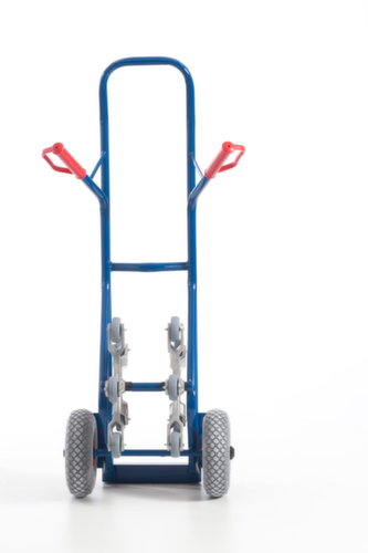 Rollcart Diable pour escaliers 5 étoiles, force 150 kg, largeur de pelle 300 mm, bandage air  L