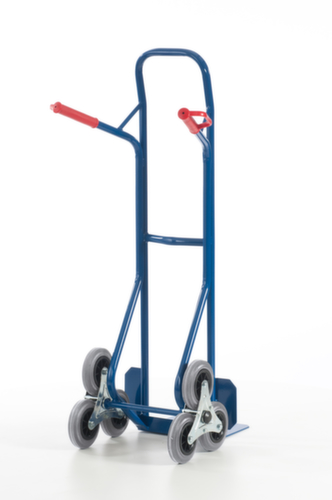 Rollcart Diable pour escaliers 3 étoiles, force 150 kg, largeur de pelle 300 mm, bandage TPE  L