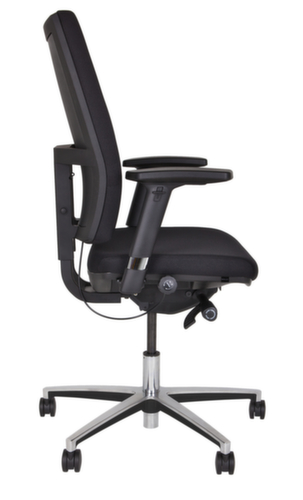 Bisley Fauteuil de bureau pivotant Upscale avec accoudoirs 4D, noir  L