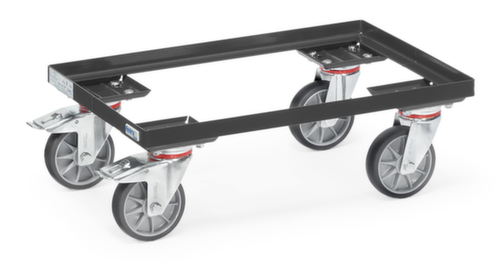 fetra Chariot à bac GREY EDITION pour bac norme Europe, force 250 kg, RAL7016 gris anthracite  L