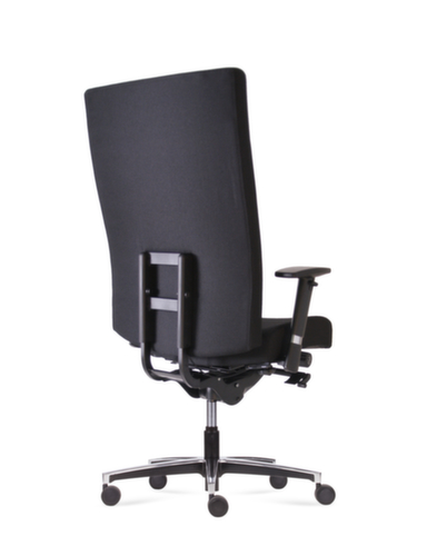 Fauteuil de bureau pivotant Manage XL avec support lombaire réglable, noir  L