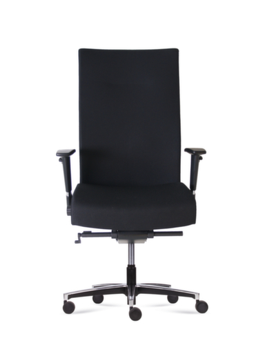 Fauteuil de bureau pivotant Manage XL avec support lombaire réglable, noir  L