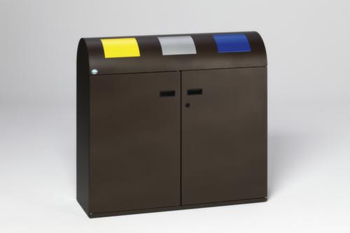 VAR Station de collecte de matières recyclables WS 100 R avec 3x80 l  L