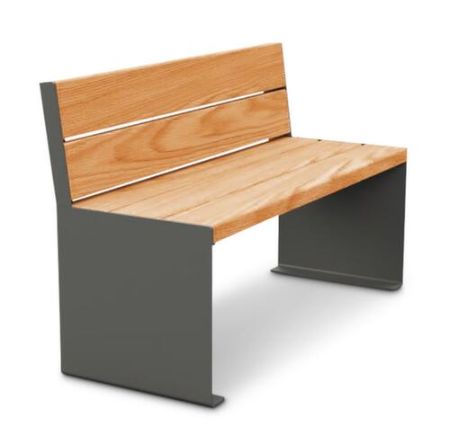 Banc Kube avec piètement à panneaux  L