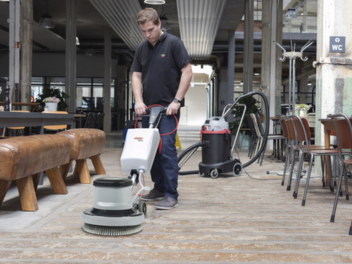 Machine à disque unique EM 17 EVO avec brosse à récurer et à shampooing, puissance 1200 W  L