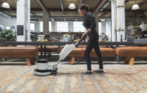 Machine à disque unique EM 17 EVO avec brosse à récurer et à shampooing, puissance 1200 W  L