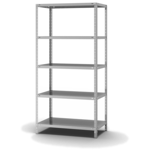 hofe Etagère à visser, 5 tablettes, avec revêtement en zinc anti-corrosion  L