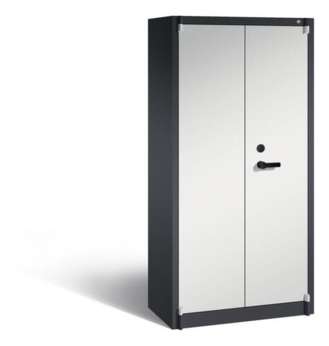 C+P Armoire haute sécurité de bureau gris clair  L