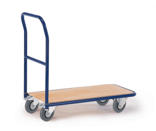 Rollcart Chariot avec barre de poussée, force 150 kg, plateau longueur x largeur 870 x 450 mm  L