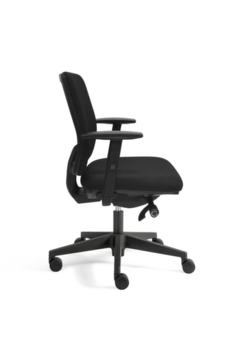 Siège de bureau pivotant A300 Comfort avec mécanisme synchrone, noir