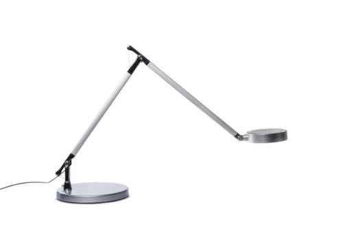 MAUL Lampe de bureau DEL MAULgrace colour vario avec température de couleur réglable, lumière blanc lumière du jour à blanc chaud, argent  L