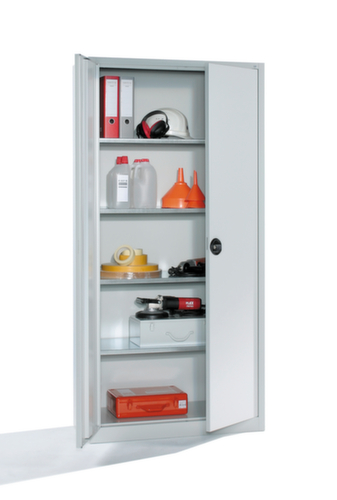 C+P Armoire universelle Eco gris clair avec 4 étagères, largeur 940 mm  L