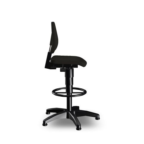 bimos Siège d'atelier pivotant Isitec 3, assise mousse PU noir, avec patins  L