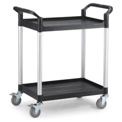 UDOBÄR Chariot à étagères plastique 793x510 mm, force 180 kg, 2 plateaux  L