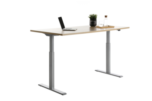 Topstar bureau à hauteur réglable électriquement E-Table Smart avec piètement en T  L